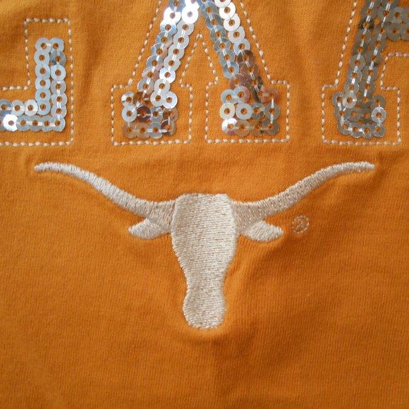 University Of Texas Sequin Long Sleeved Tee - Picture 2 of 4